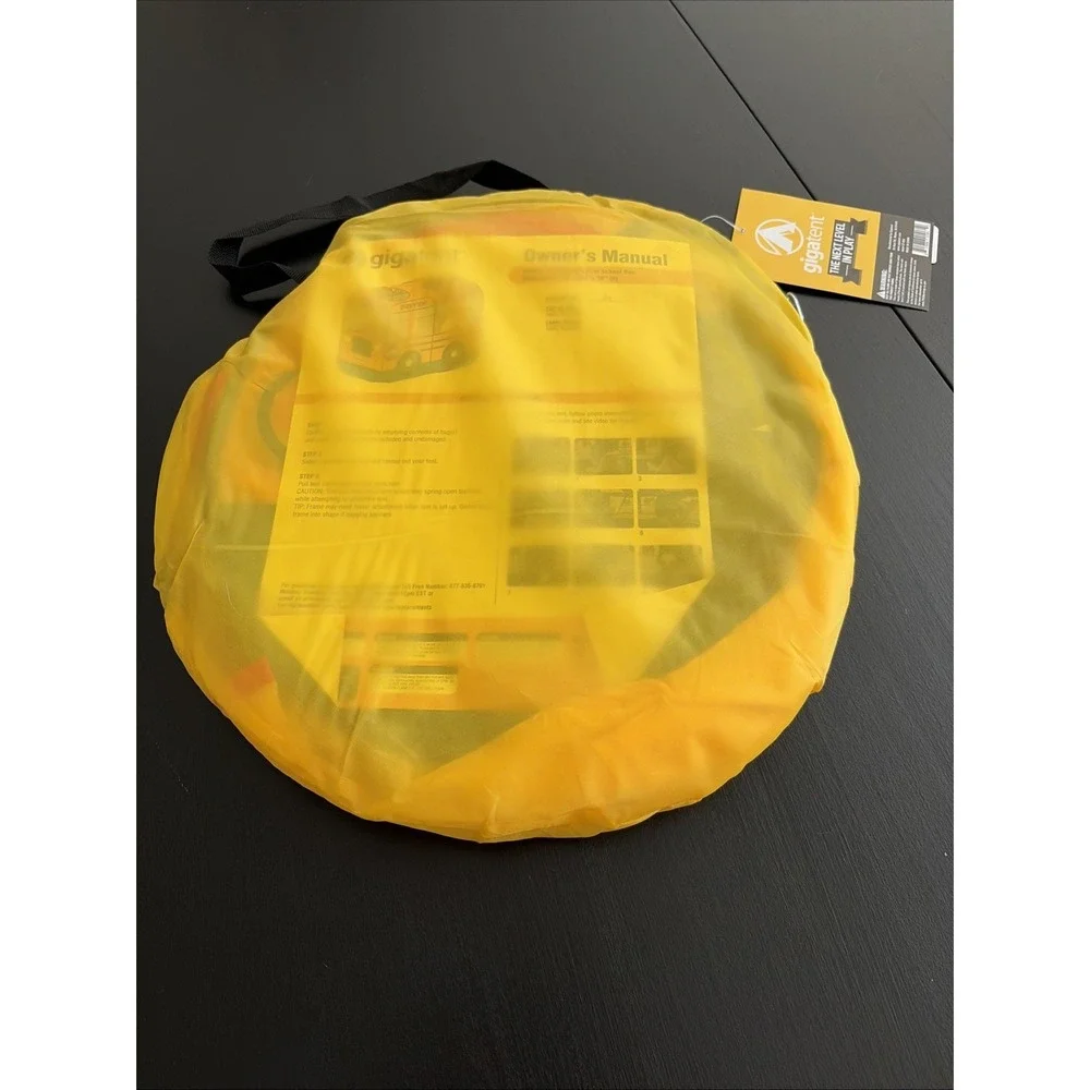 School Bus Pop Up Play Tent By Gigatent for Kids Boys & Girls Indoor Outdoor NEW